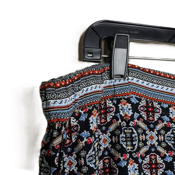 J. Jill Geo Print Drawstring Rayon Easy Ankle Pants 2X Boho Relaxed Fit - Picture 4 of 9